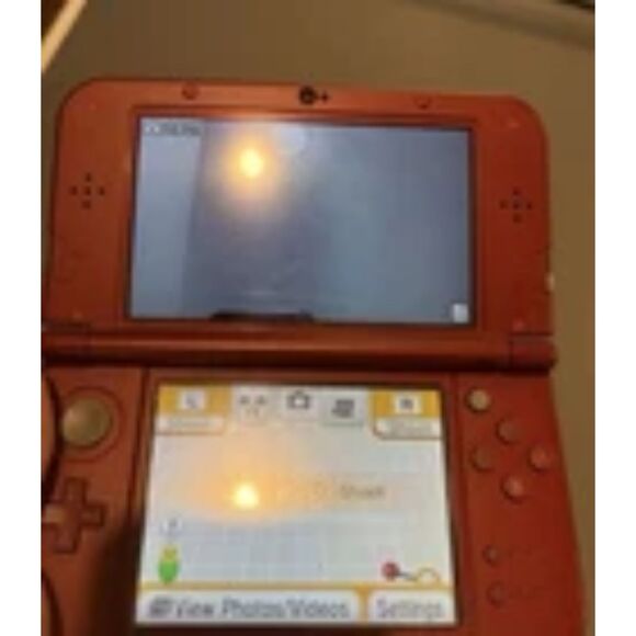 Nintendo NEW 3DS XL Console (RED-001) OEM Charger 2GB SD Stylus w 4 Games + Case - Picture 9 of 14
